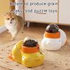 Qsvbeeqj Interactive Pedal Treat Dispenser Puzzle Toy for Indoor Cats view 2