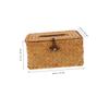 Handwoven Rattan Tissue Box Cover for Home and Hotel view 2