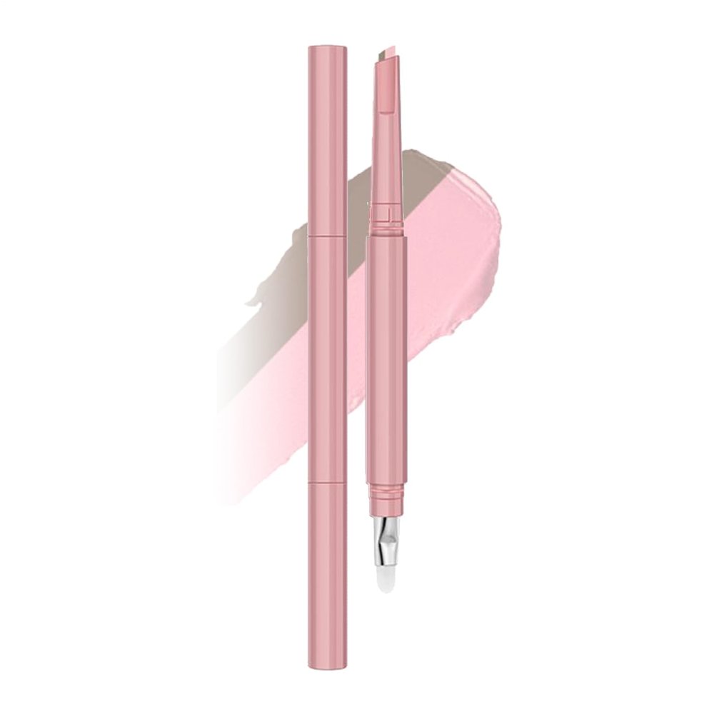 Double-Sided Long-Lasting Highlighter Stick with Brush