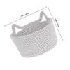 HONITANO Decorative Cotton Rope Storage Basket, Medium, Handmade, Soft and Versatile, for Keys, Snacks and Small Items view 2