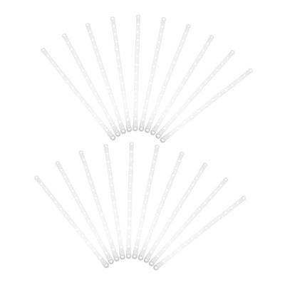 Garneck 50-Piece Plastic Hanger Connector Strips, Space-Saving Closet Organizers