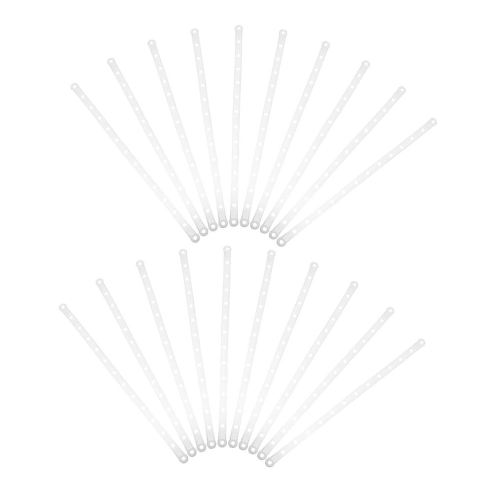 Garneck 50-Piece Plastic Hanger Connector Strips, Space-Saving Closet Organizers