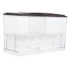 Abaodam Transparent Acrylic Aquarium Breeding Box with Lid, Feeding Holes, and Drain view 1