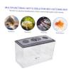 Abaodam Transparent Acrylic Aquarium Breeding Box with Lid, Feeding Holes, and Drain view 3
