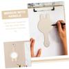 12-Piece DIY Wooden Hand Mirrors with Handles, Craft Mirrors for Children view 2