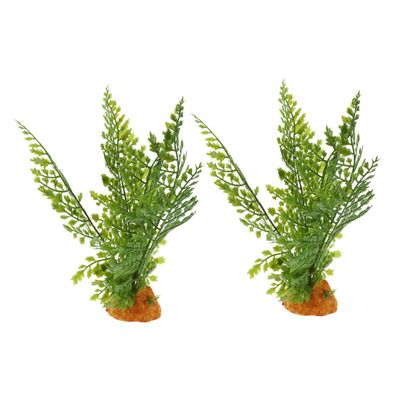 HEMOTON 2-Piece Artificial Plants for Bearded Dragon Terrarium