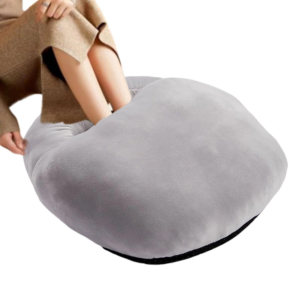 Electric Foot Warmer Cartoon Slippers, Soft Winter Accessory for Women