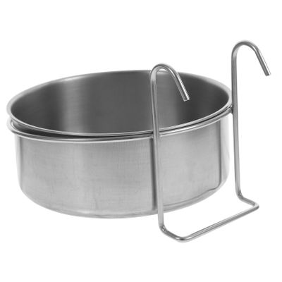 BESTonZON Stainless Steel Pet Bowl for Cages with Hook