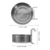 BESTonZON Stainless Steel Pet Bowl for Cages with Hook view 2