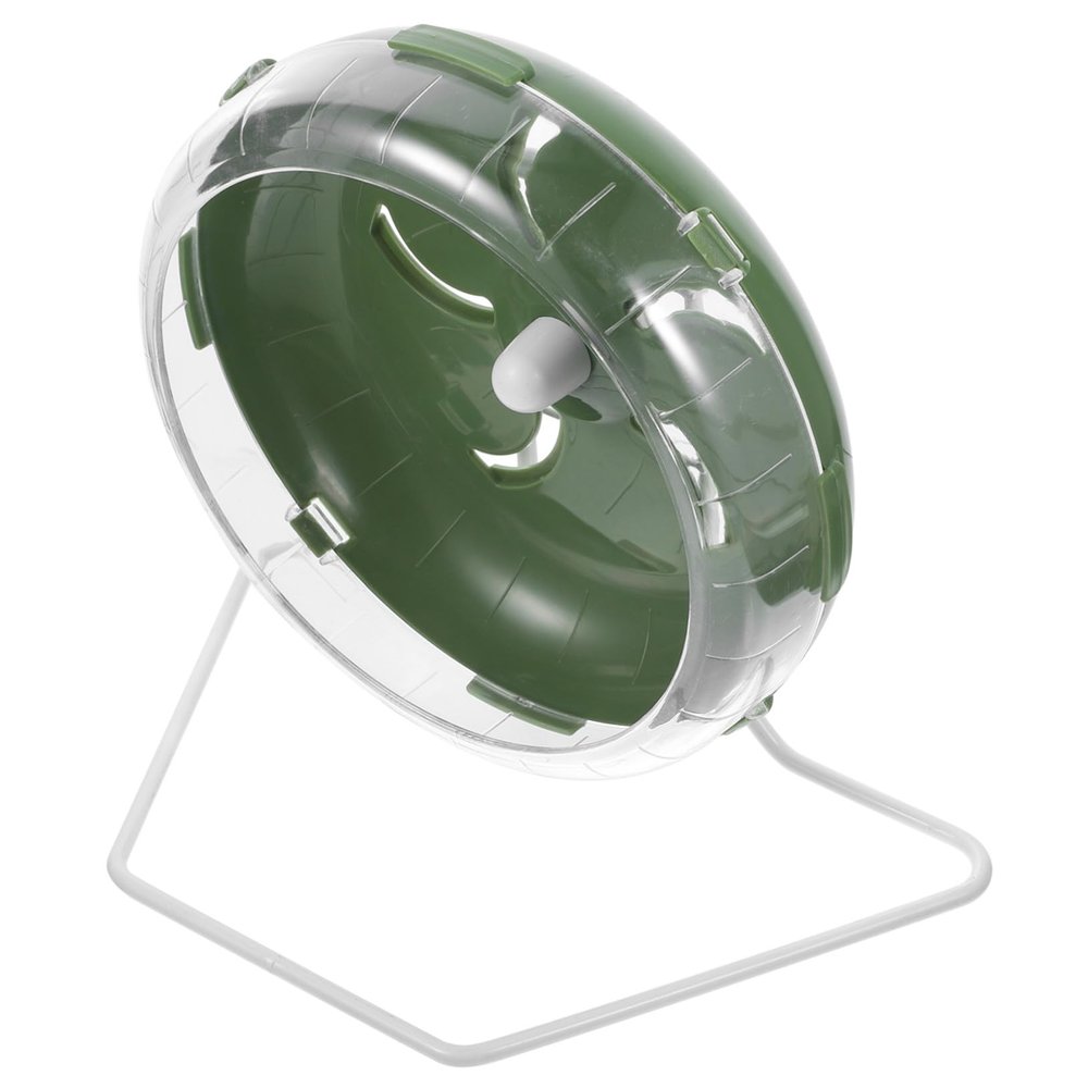 SUPVOX Transparent Quiet Exercise Wheel with Stand for Hamsters and Small Pets