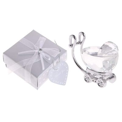 Crystal Baby Carriage Christening Favor