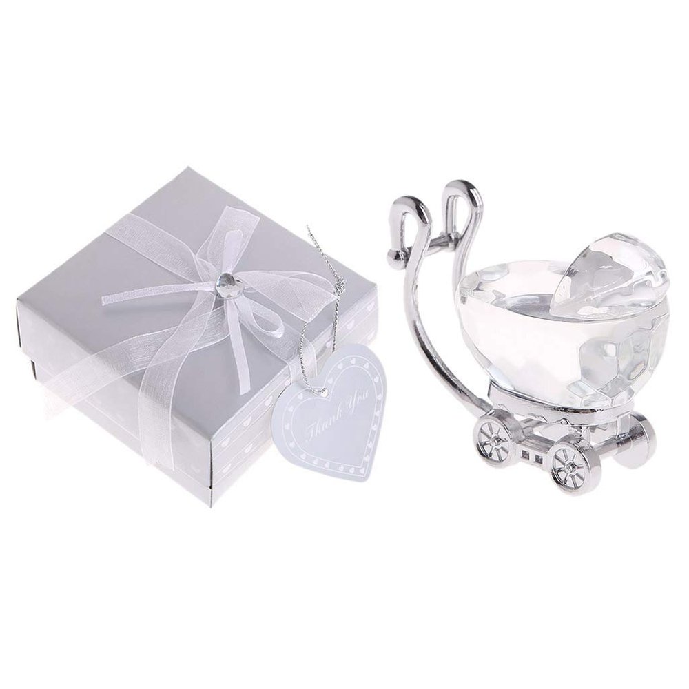 Crystal Baby Carriage Christening Favor
