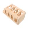 VILLFUL Wooden Hay Feeder for Rabbits and Guinea Pigs with Large Feeding Tray view 1