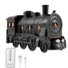 BildeeMait Train Essential Oil Diffuser, Steam Train Diffuser for Home, with Wireless Remote, Black view 1