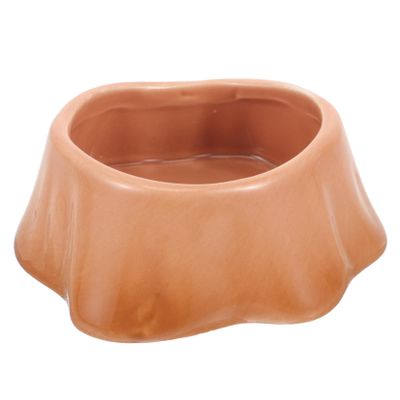 Orange Ceramic Food Bowl for Guinea Pigs and Hamsters