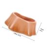 Orange Ceramic Food Bowl for Guinea Pigs and Hamsters view 2