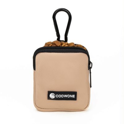 COOWONE Waterproof Dog Treat Bag (Coffee Small)