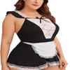 Oludkeph Sexy Women's French Maid Costume, Black, S view 4