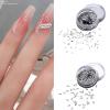 50-Piece Zircon Horse-Eye Nail Art Charms view 2