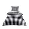 Odot Kids' Bedding Set, Checkered Pattern, Black, 120 x 150 cm view 1