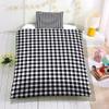 Odot Kids' Bedding Set, Checkered Pattern, Black, 120 x 150 cm view 2