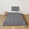 Odot Kids' Bedding Set, Checkered Pattern, Black, 120 x 150 cm view 3