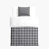 Odot Kids' Bedding Set, Checkered Pattern, Black, 120 x 150 cm view 4