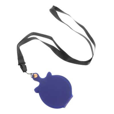 ORFOFE Pocket Magnifying Glass with Glass Lens, Blue, with Case