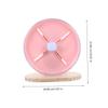 Silent Hamster Wheel with Stand, 20 cm, Pink, 1 Set view 2