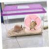Silent Hamster Wheel with Stand, 20 cm, Pink, 1 Set view 4