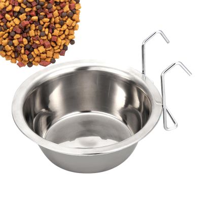 Stainless Steel Leakproof Food Bowl for Dog Crates and Cats