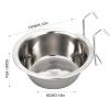Stainless Steel Leakproof Food Bowl for Dog Crates and Cats view 4