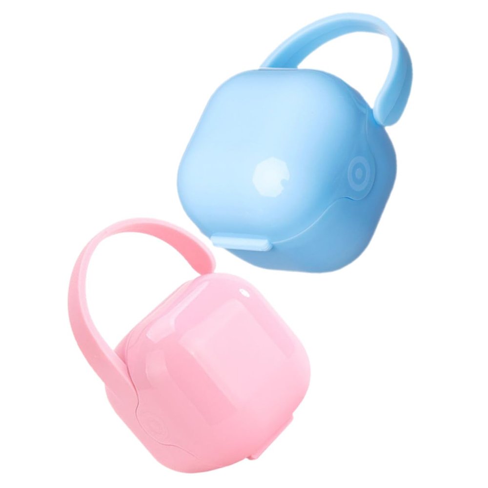 LOORGVEL Pacifier Case, 2-Pack, Portable PP Pacifier Holder