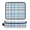 Large Hair Straightener Travel Case with Detachable Heat-Resistant Mat, Blue Plaid view 3