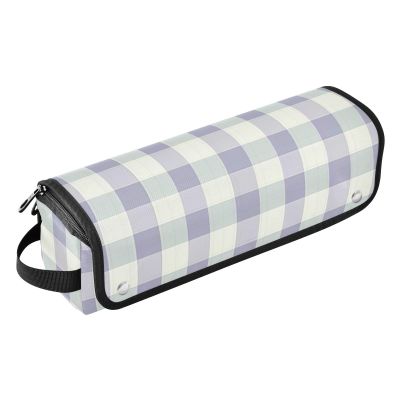 Hot Hair Tools Travel Bag with Removable Heat-Resistant Mat, Light Purple Plaid