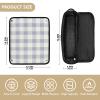 Hot Hair Tools Travel Bag with Removable Heat-Resistant Mat, Light Purple Plaid view 4