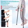 Forearm Crutches for Adults, 2-Pack, Adjustable, Gray-Pink view 3