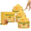 Turmeric Body Scrub, Gentle Exfoliation and Deep Cleansing, for All Skin Types (3 Pieces) view 1