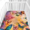 Odot Baby Crib Fitted Sheet, 3D Butterfly Pattern, 19.5 x 6.5 in view 2