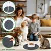 2-Pack Round Silicone Pet Bowl Mat, 24cm view 3