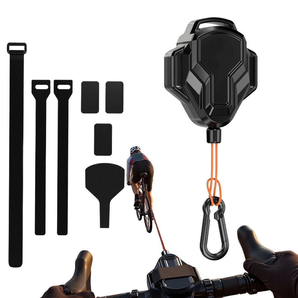 2.5 m Retractable Bike Tow Rope with Trailer Coupling