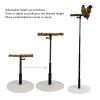 Xiuganpo 11.8–37.0 in Adjustable-Height Bird Perch Stand, Pepper Wood Parrot Perch, Removable Design, Portable Bird Training Accessory for Small to Medium Birds Outdoors view 3