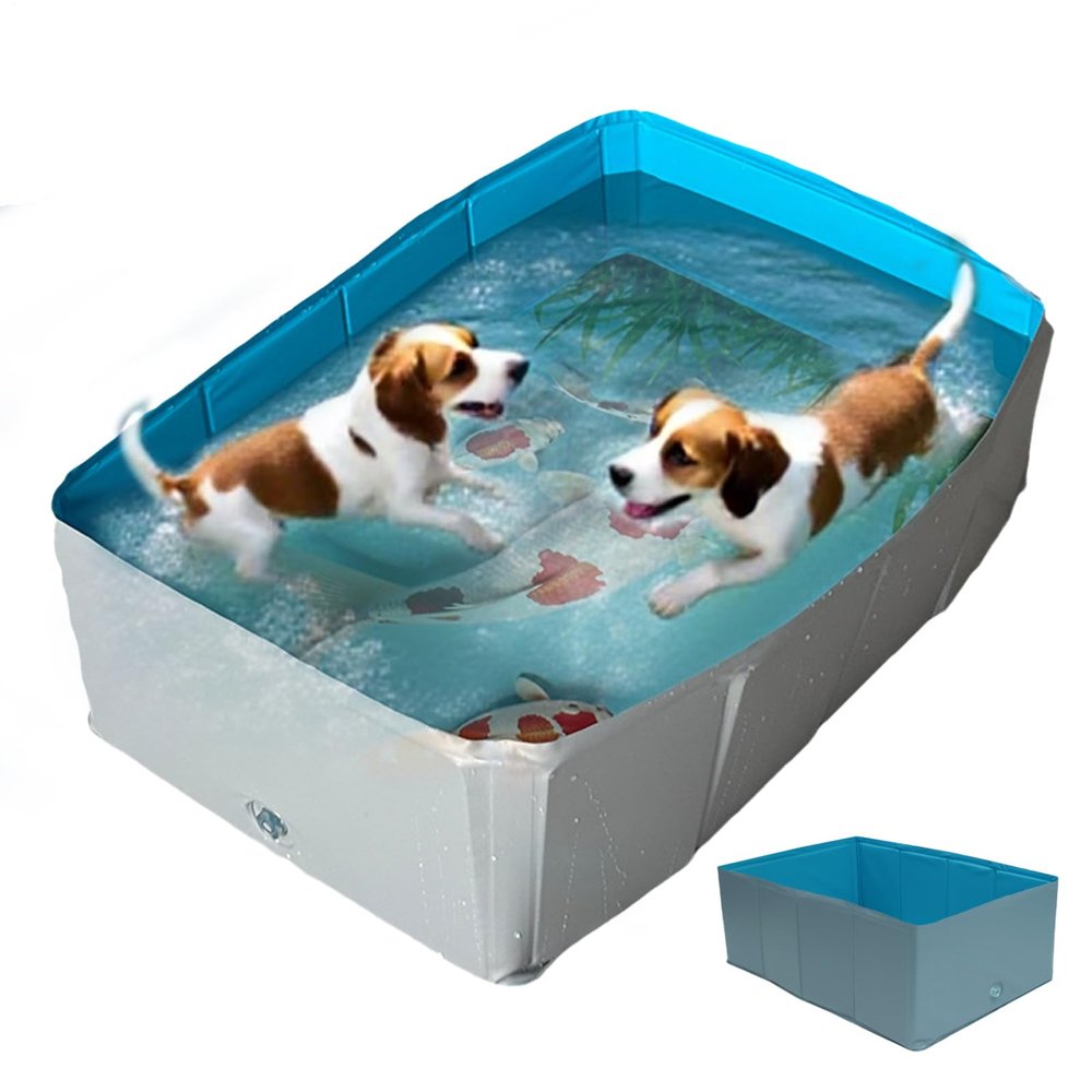 Foldable PVC Square Pet Pool for Dogs