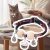 Kitten Collar with Cedar Beads view 2