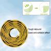 Corner Guards for Wall Edges, 5 m Yellow-Black Safety Bumpers, Corrugated Self-Adhesive NBR Rubber Protector for Garage Columns and Warehouse Walls (2 pcs, 8 cm) view 3