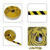 Corner Guards for Wall Edges, 5 m Yellow-Black Safety Bumpers, Corrugated Self-Adhesive NBR Rubber Protector for Garage Columns and Warehouse Walls (2 pcs, 8 cm) view 4
