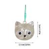 Hair Memorial Keychain for Cats, 1 Piece (White, One Size) view 3