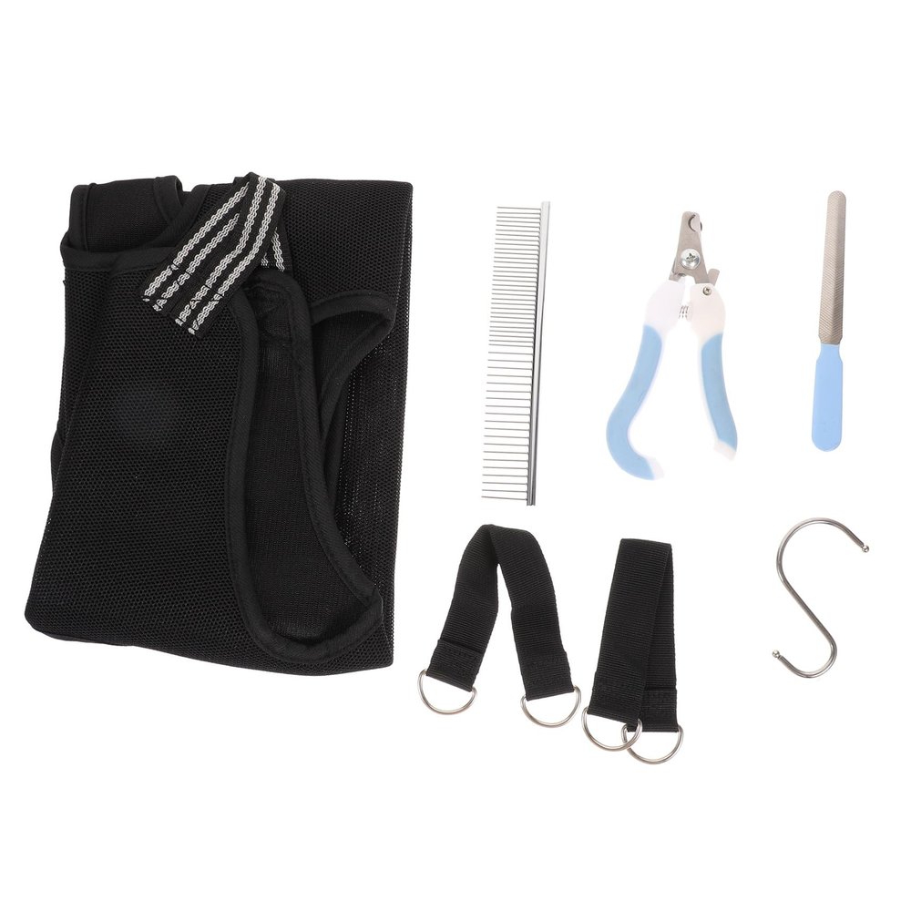 HAPINARY Pet Nail Clippers with Adjustable Hammock Harness for Small Dogs and Cats, Random Color