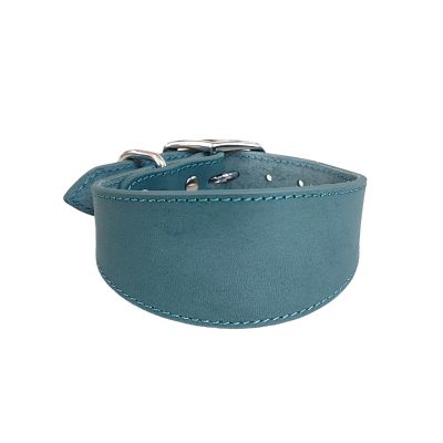 XAGMODSHN Leather Padded Wide Collar for Greyhounds and Whippets