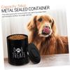 Zerodeko Airtight Metal Dog Food Container with Secure Lid view 3